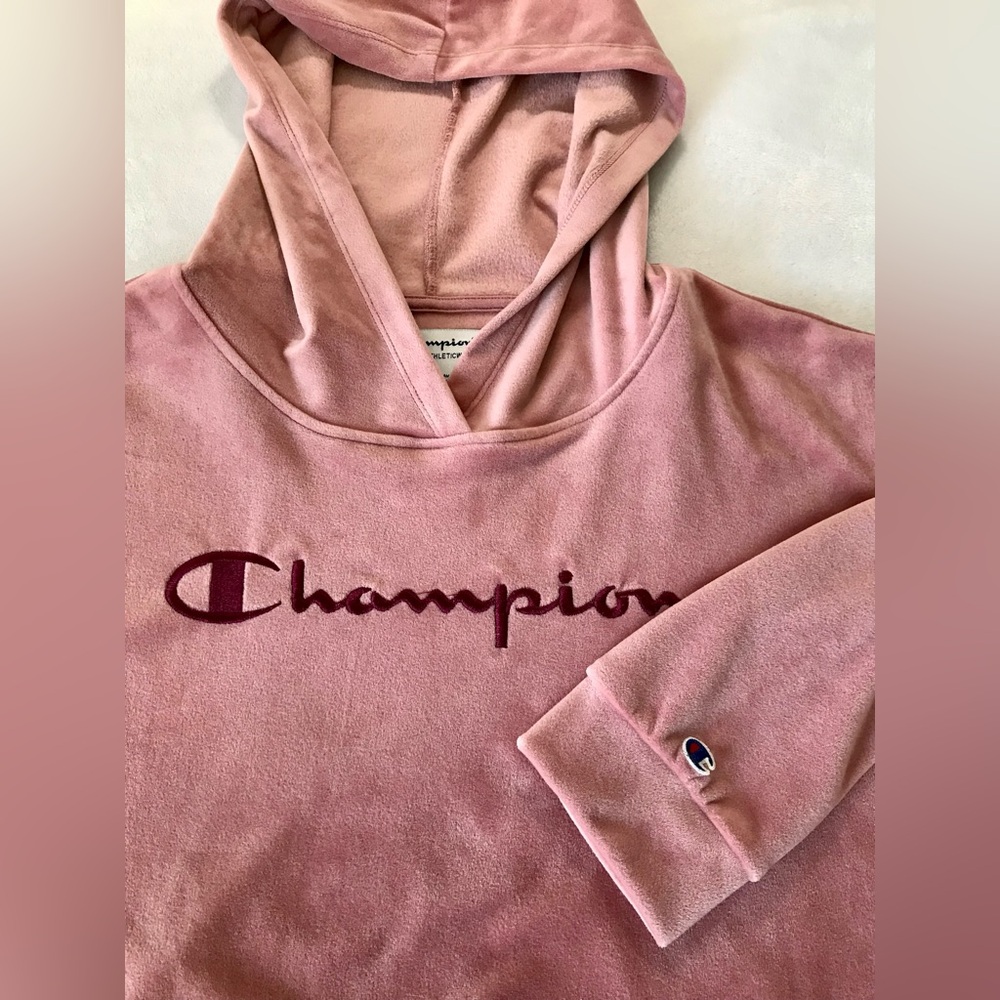 Champion Pullover Pink Oversized Hoodie Size Large